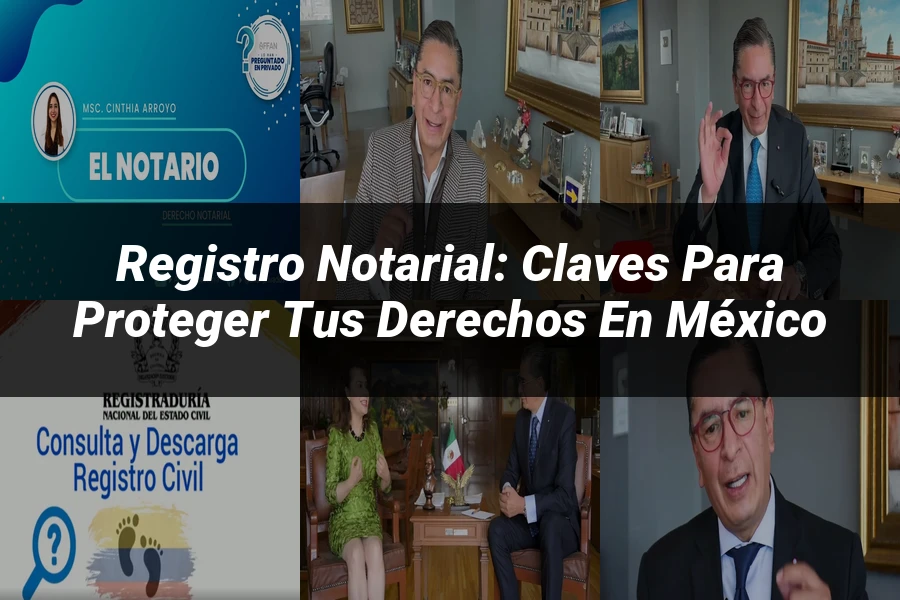 "Registro notarial: claves para proteger tus derechos en México"
