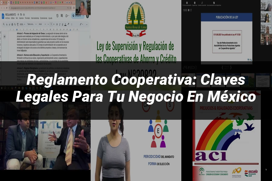 "Reglamento Cooperativa: Claves Legales para Tu Negocio en México"