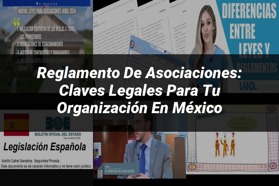 "Reglamento de Asociaciones: Claves Legales para Tu Organización en México"