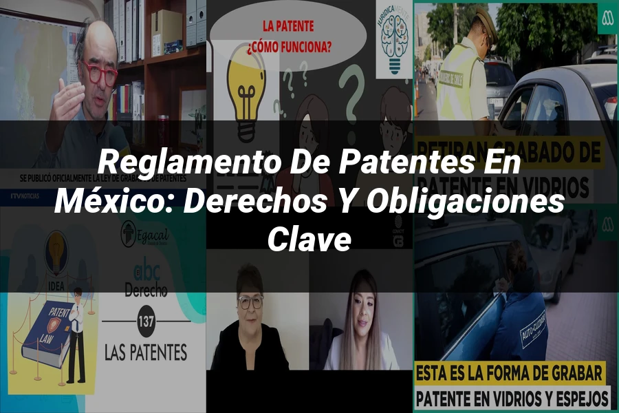 "Reglamento de Patentes en México: Derechos y Obligaciones Clave"