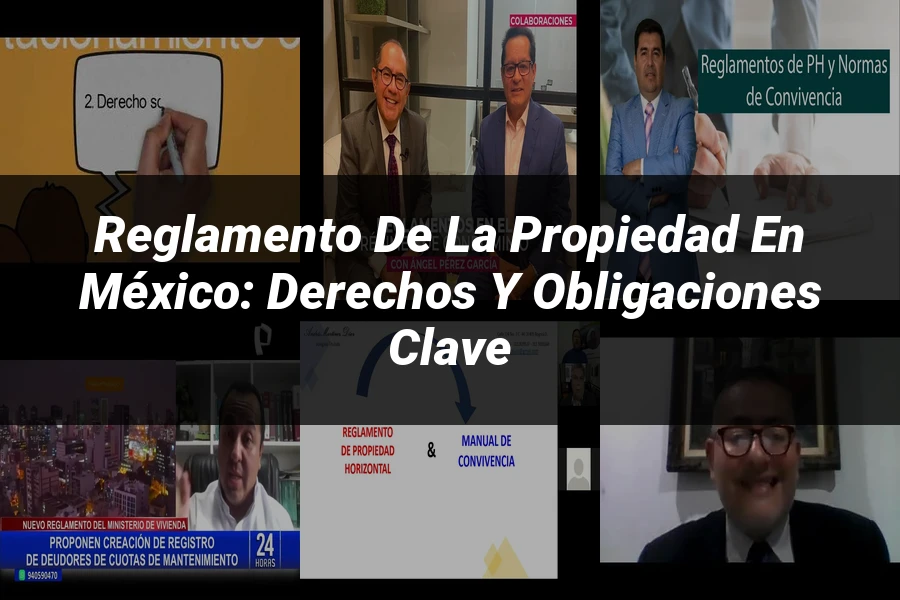 "Reglamento de la Propiedad en México: Derechos y Obligaciones Clave"