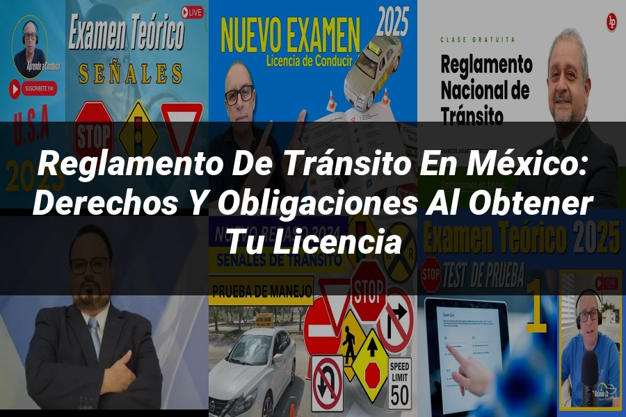 "Reglamento de tránsito en México: derechos y obligaciones al obtener tu licencia"