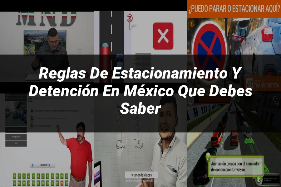 "Reglas de estacionamiento y detención en México que debes saber"