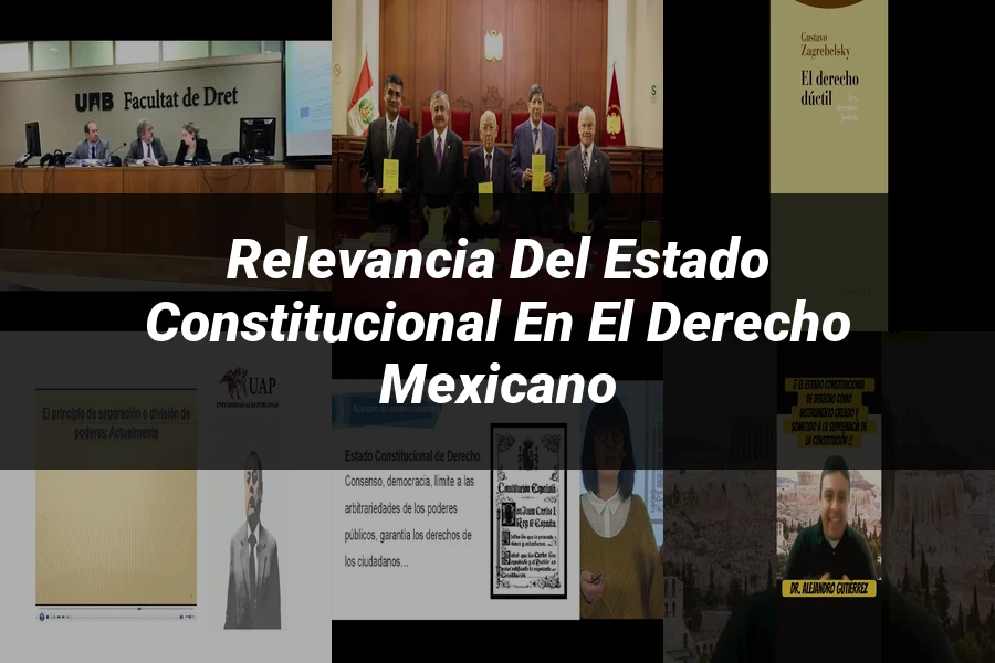 "Relevancia del estado constitucional en el derecho mexicano"