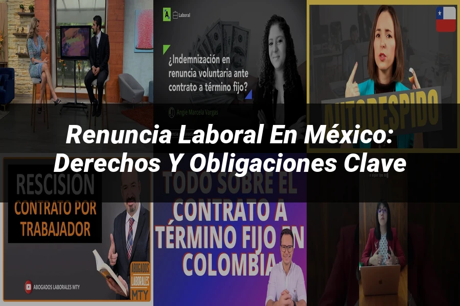 "Renuncia Laboral en México: Derechos y Obligaciones Clave"