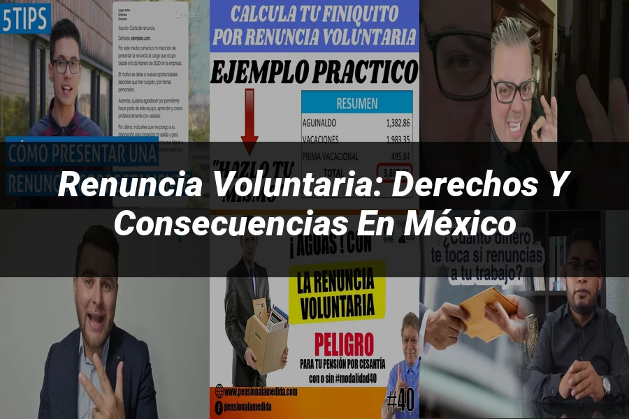 "Renuncia voluntaria: derechos y consecuencias en México"