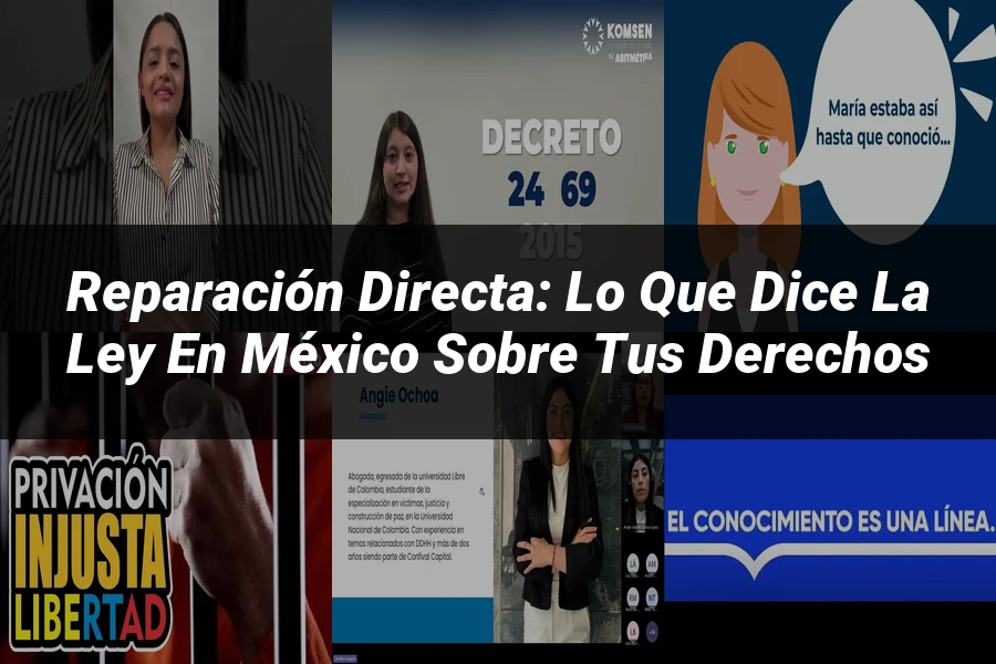 "Reparación Directa: Lo que Dice la Ley en México sobre Tus Derechos"