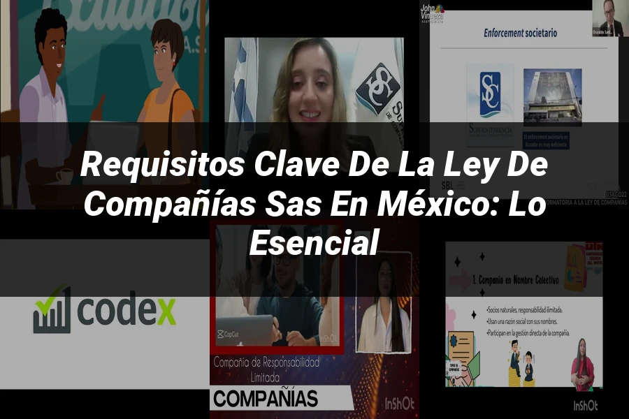 "Requisitos Clave de la Ley de Compañías SAS en México: Lo Esencial"