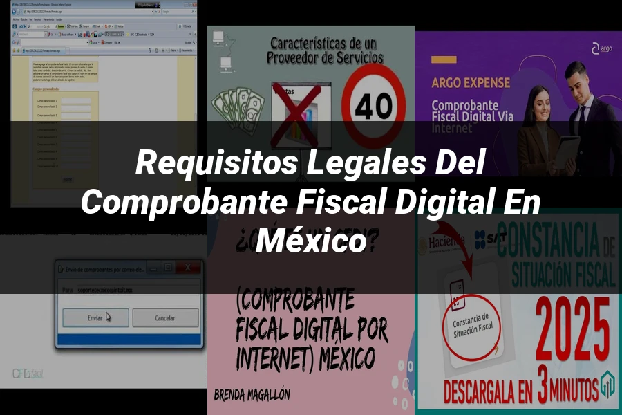 "Requisitos Legales del Comprobante Fiscal Digital en México"
