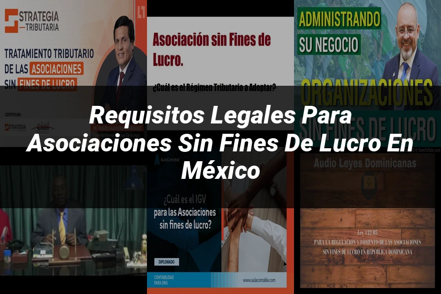 "Requisitos Legales para Asociaciones Sin Fines de Lucro en México"