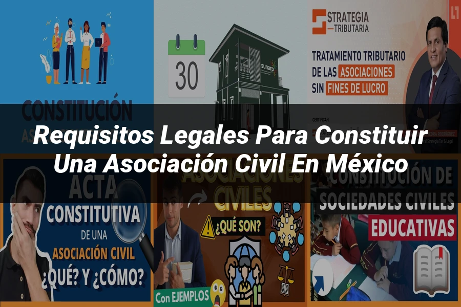 "Requisitos Legales para Constituir una Asociación Civil en México"