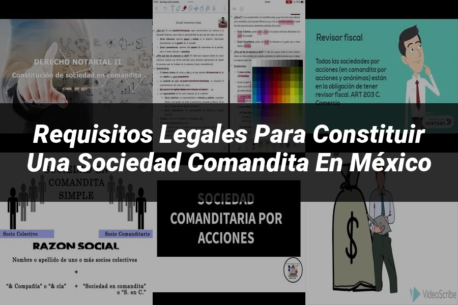 "Requisitos Legales para Constituir una Sociedad Comandita en México"