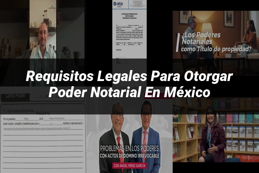 "Requisitos Legales para Otorgar Poder Notarial en México"