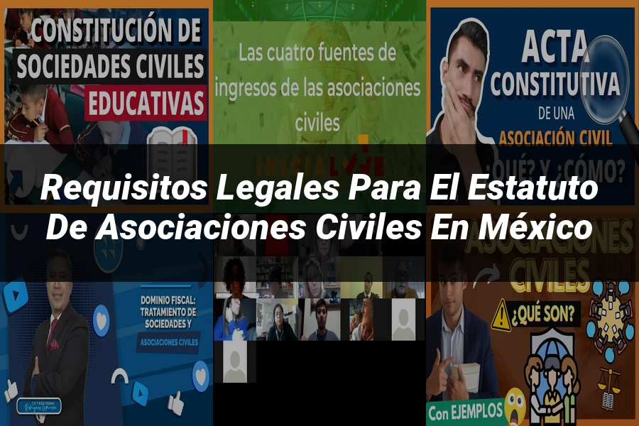 "Requisitos Legales para el Estatuto de Asociaciones Civiles en México"