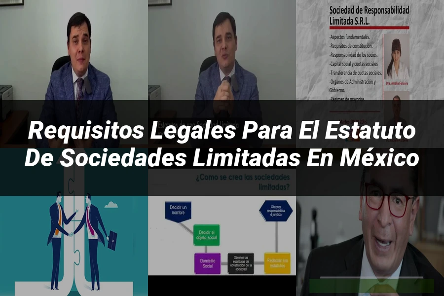 "Requisitos Legales para el Estatuto de Sociedades Limitadas en México"