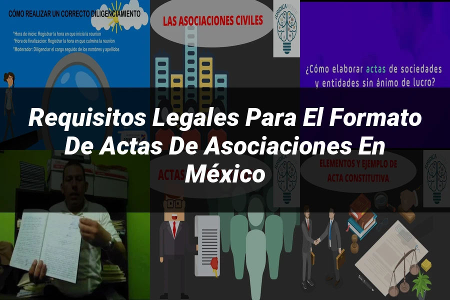 "Requisitos Legales para el Formato de Actas de Asociaciones en México"