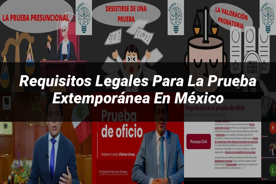 "Requisitos Legales para la Prueba Extemporánea en México"
