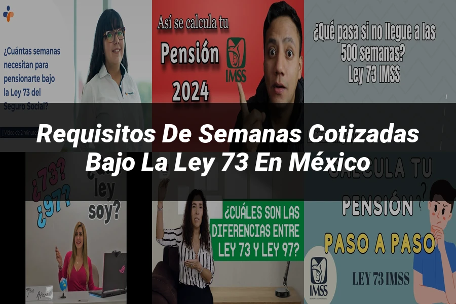 "Requisitos de semanas cotizadas bajo la ley 73 en México"