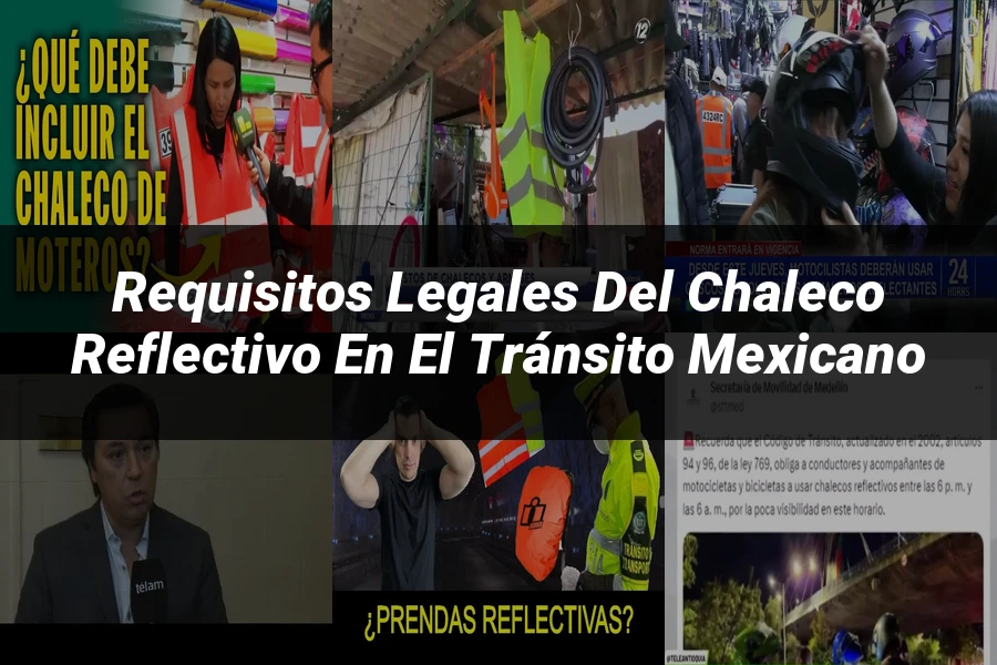 "Requisitos legales del chaleco reflectivo en el tránsito mexicano"