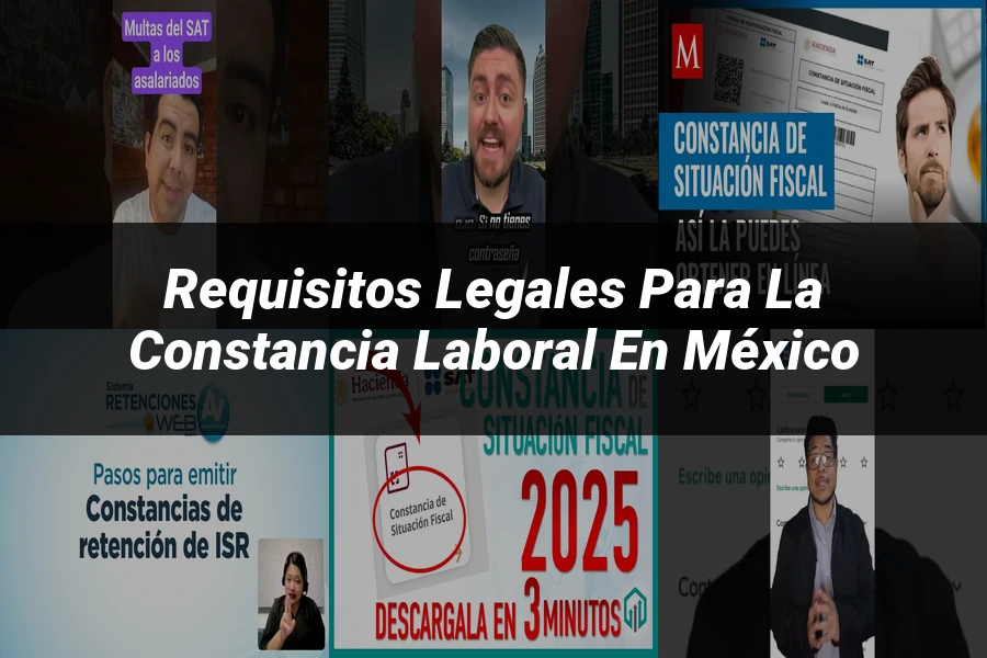 "Requisitos legales para la constancia laboral en México"