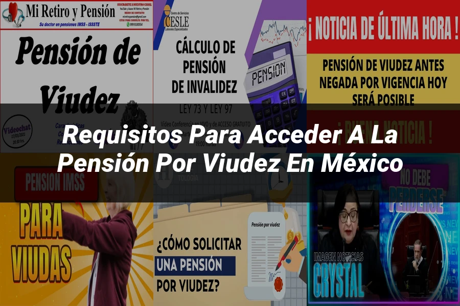 "Requisitos para acceder a la pensión por viudez en México"