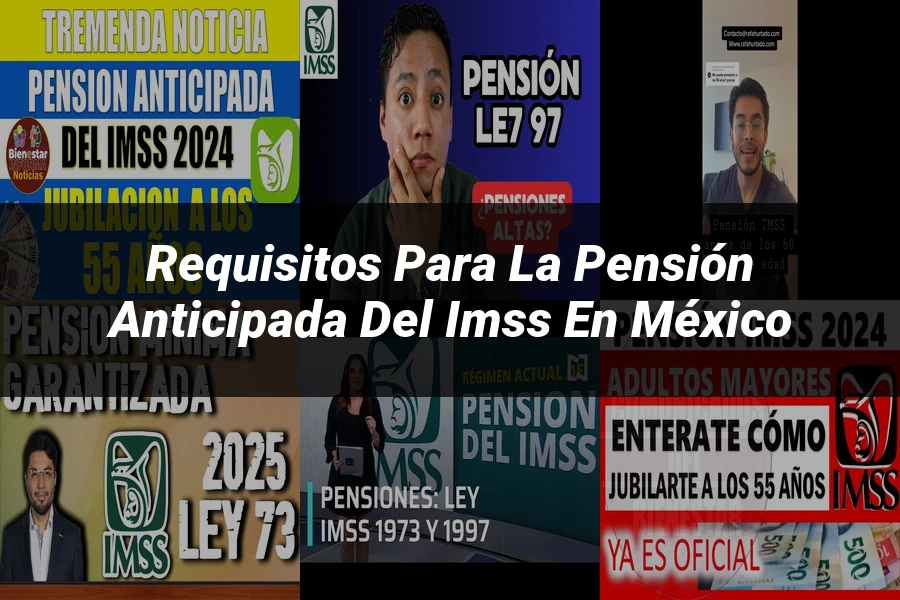"Requisitos para la Pensión Anticipada del IMSS en México"