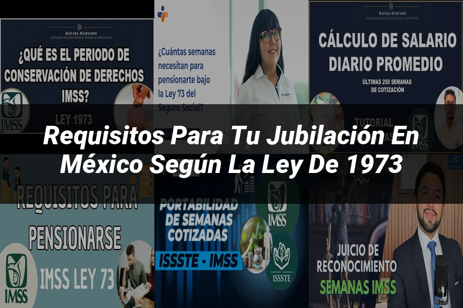 "Requisitos para tu jubilación en México según la ley de 1973"