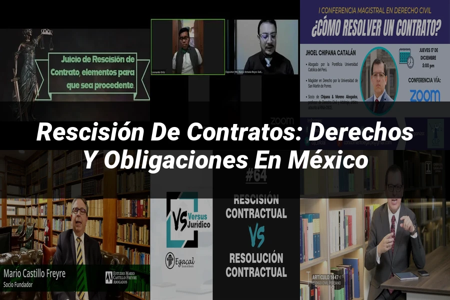 "Rescisión de contratos: derechos y obligaciones en México"