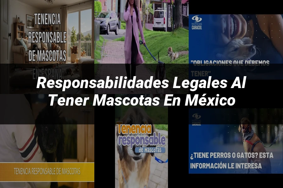 "Responsabilidades legales al tener mascotas en México"