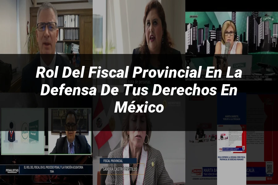 "Rol del fiscal provincial en la defensa de tus derechos en México"