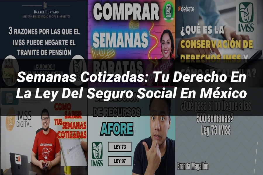 "Semanas Cotizadas: Tu Derecho en la Ley del Seguro Social en México"