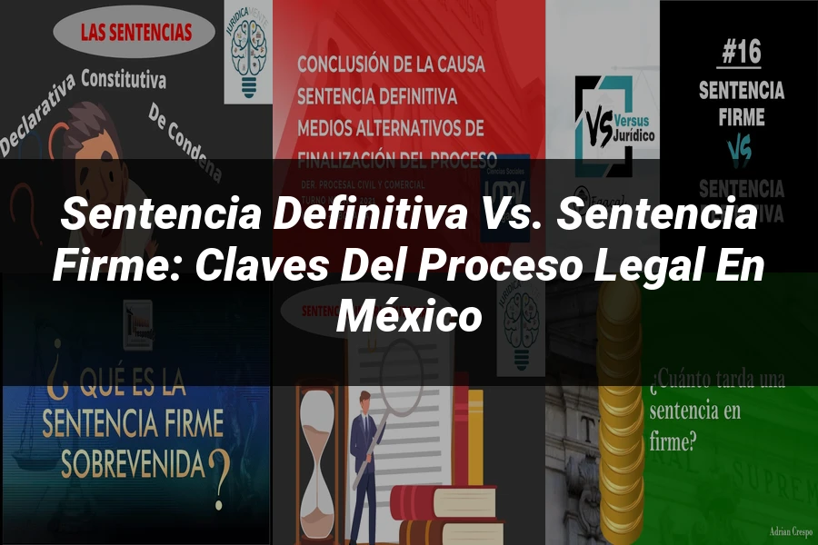"Sentencia Definitiva vs. Sentencia Firme: Claves del Proceso Legal en México