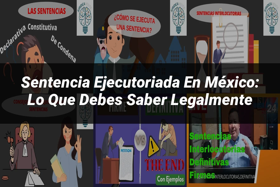 "Sentencia Ejecutoriada en México: Lo Que Debes Saber Legalmente"