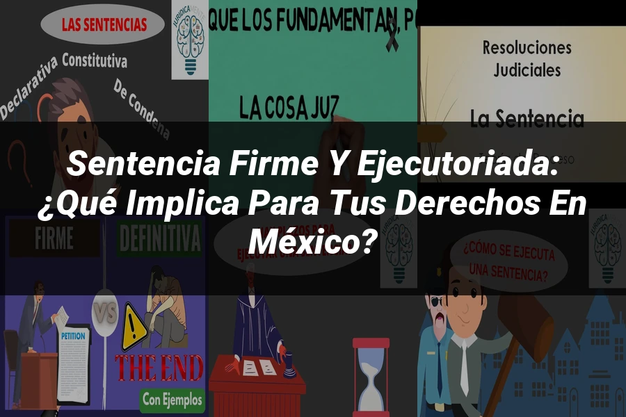 "Sentencia Firme y Ejecutoriada: ¿Qué Implica para Tus Derechos en México?"