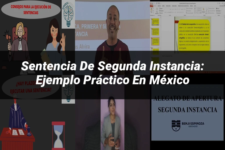 "Sentencia de Segunda Instancia: Ejemplo Práctico en México"