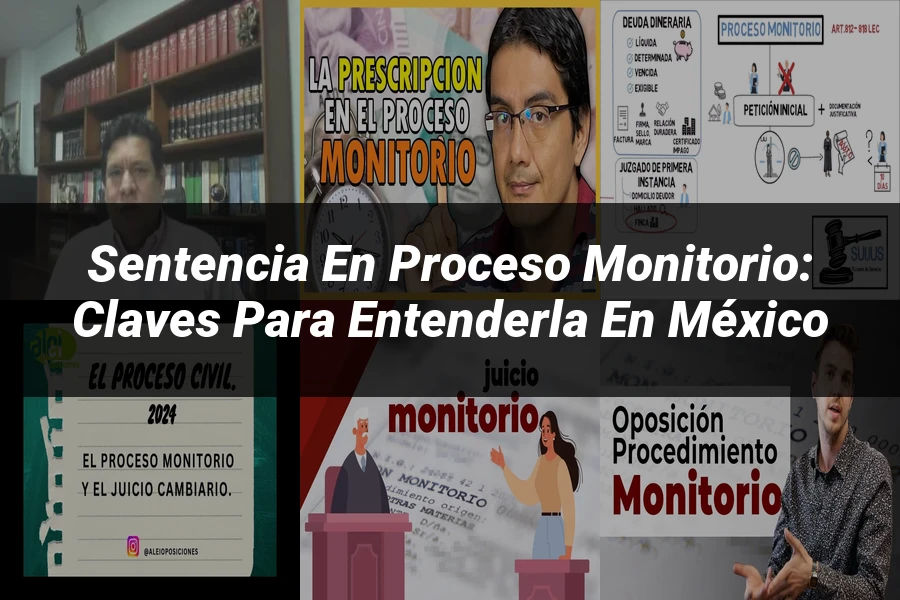 "Sentencia en Proceso Monitorio: Claves para Entenderla en México"