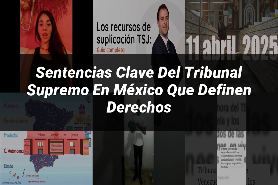 "Sentencias Clave del Tribunal Supremo en México que Definen Derechos"