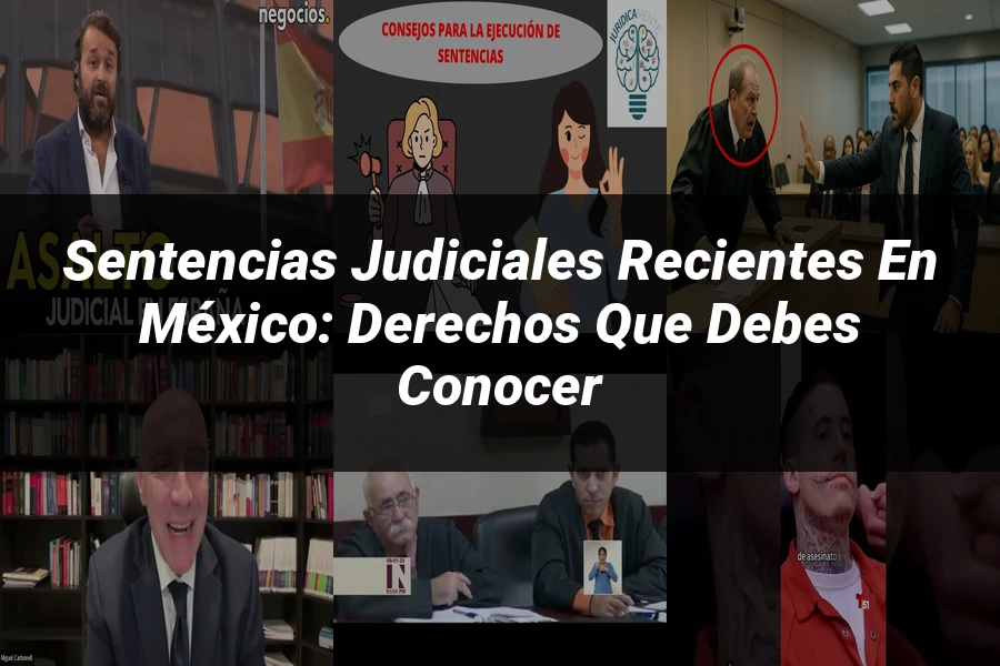 "Sentencias Judiciales Recientes en México: Derechos que Debes Conocer"