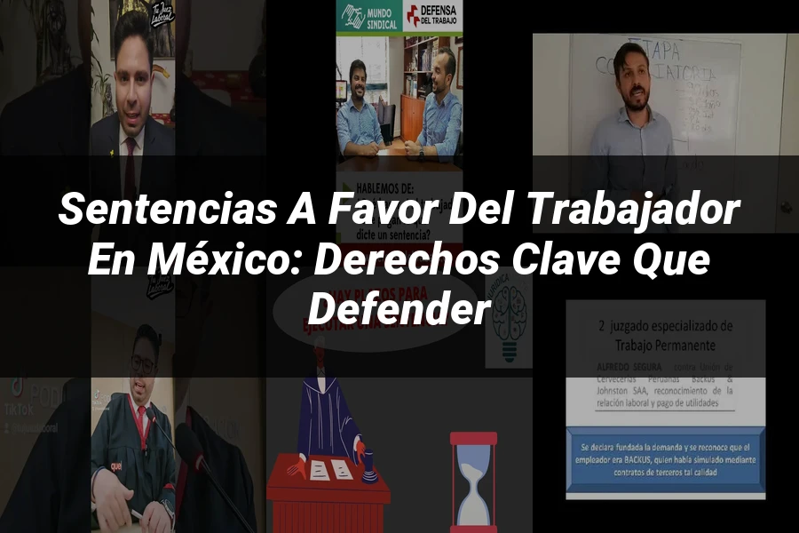"Sentencias a Favor del Trabajador en México: Derechos Clave que Defender"