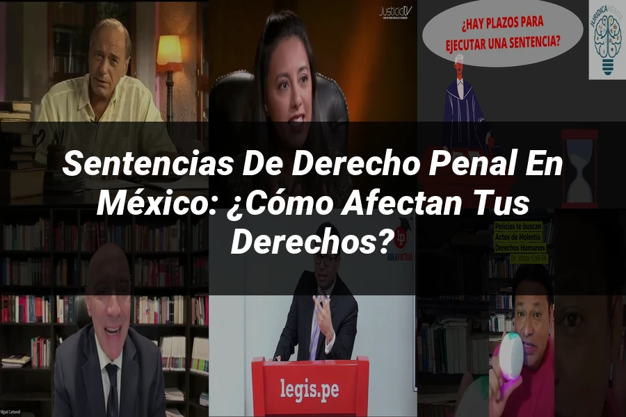 "Sentencias de Derecho Penal en México: ¿Cómo Afectan tus Derechos?"