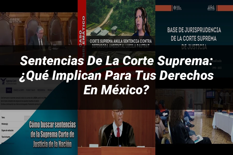 "Sentencias de la Corte Suprema: ¿Qué Implican para tus Derechos en México?"