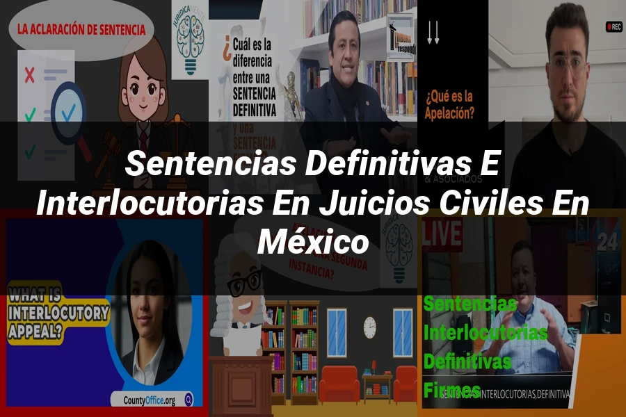 "Sentencias definitivas e interlocutorias en juicios civiles en México"
