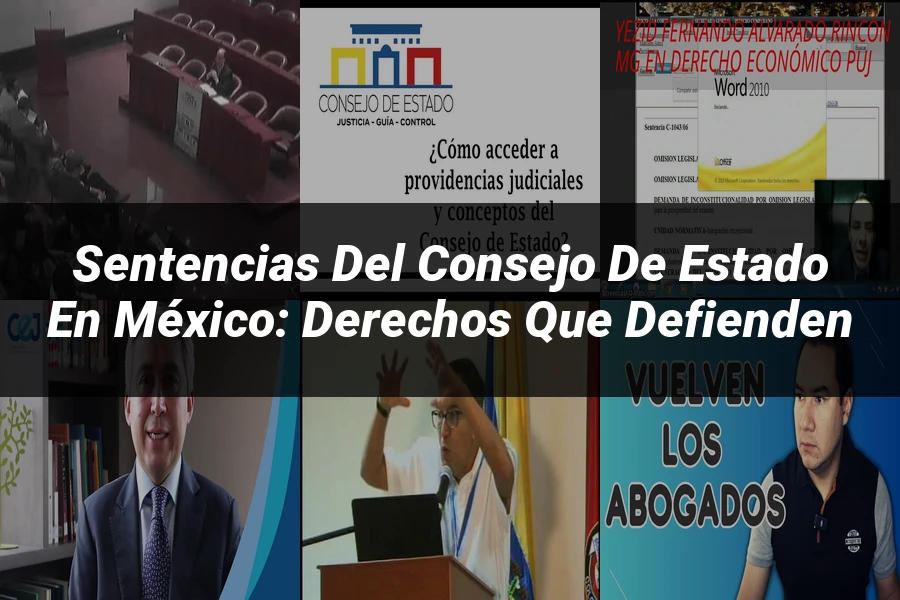 "Sentencias del Consejo de Estado en México: Derechos que Defienden"