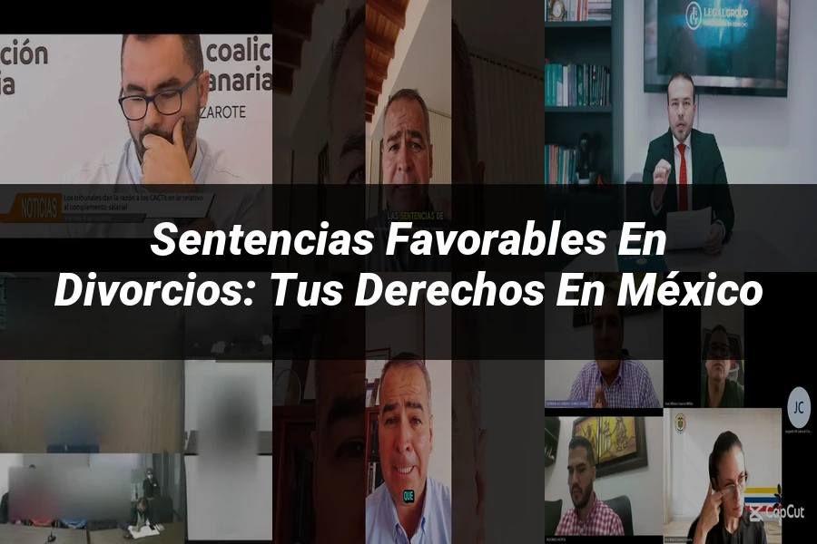 "Sentencias favorables en divorcios: tus derechos en México"