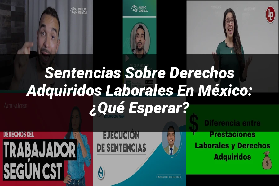 "Sentencias sobre Derechos Adquiridos Laborales en México: ¿Qué Esperar?"