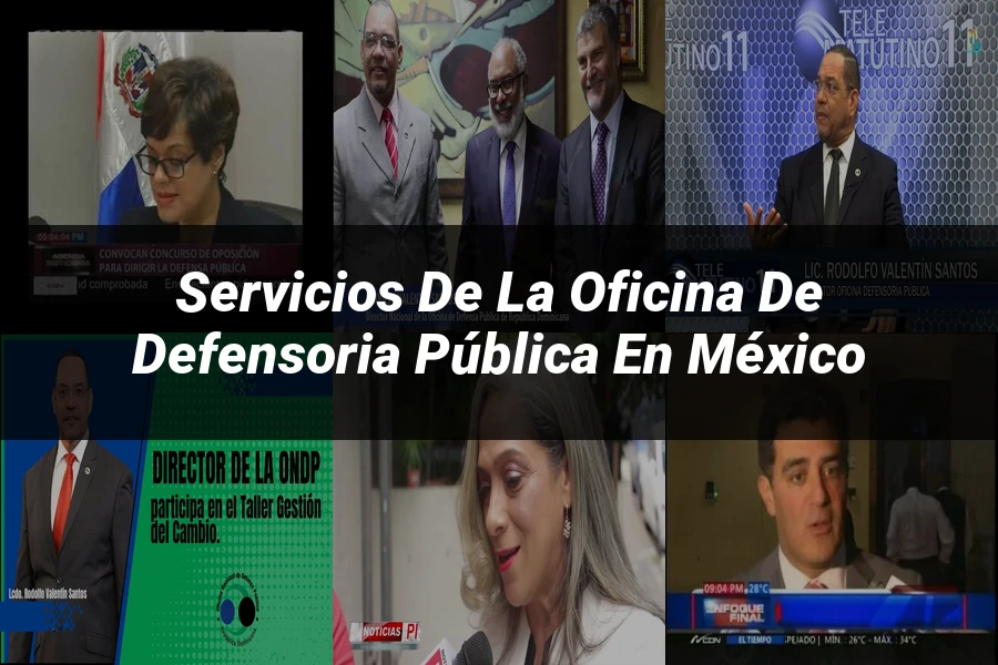 "Servicios de la oficina de defensoria pública en México"