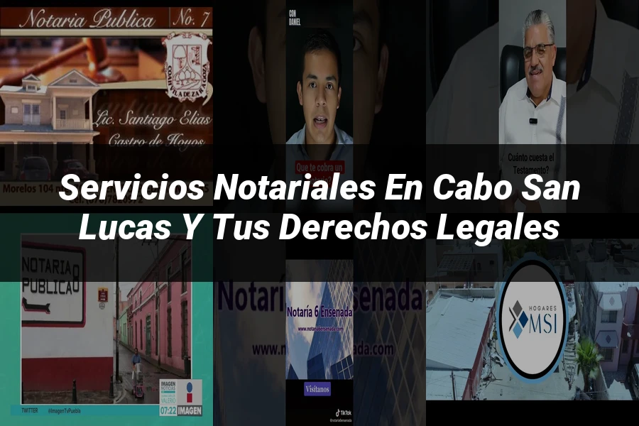 "Servicios notariales en Cabo San Lucas y tus derechos legales"