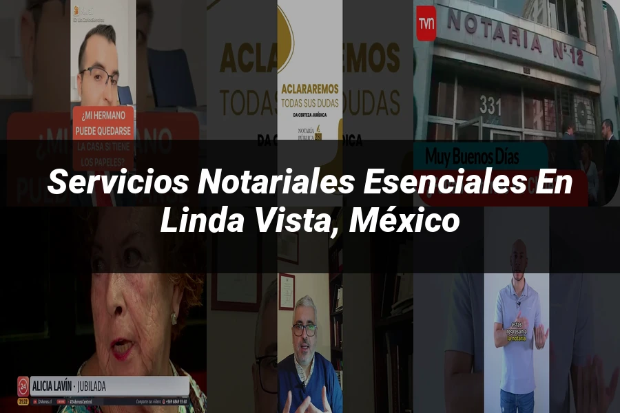 "Servicios notariales esenciales en Linda Vista, México"