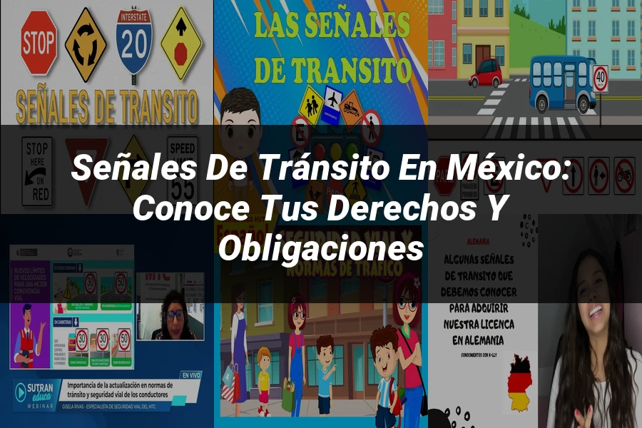 "Señales de Tránsito en México: Conoce tus Derechos y Obligaciones"