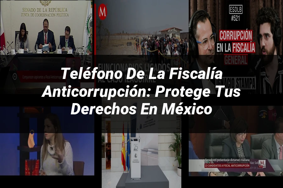"Teléfono de la Fiscalía Anticorrupción: Protege tus Derechos en México"